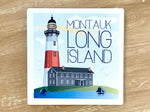 Fox Burrow Designs - Ceramic Montauk Lighthouse Coaster