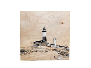 Kelly Franke Montauk Lighthouse 10x10 Art Print