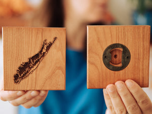 Great Barrier Island Woodworking Wooden Accent Coasters